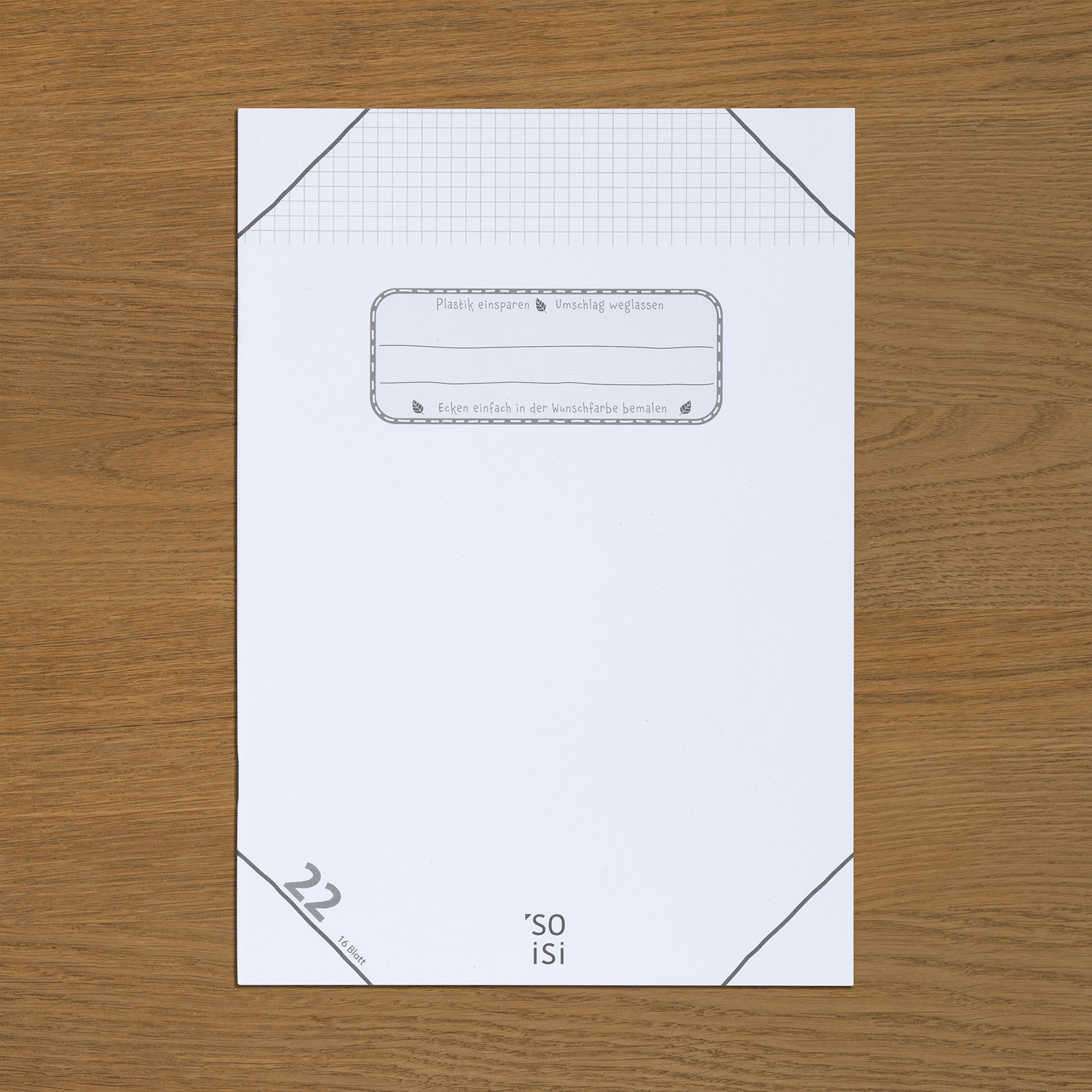 Lineatur 22 (kariert) DIN-A4, VE10
