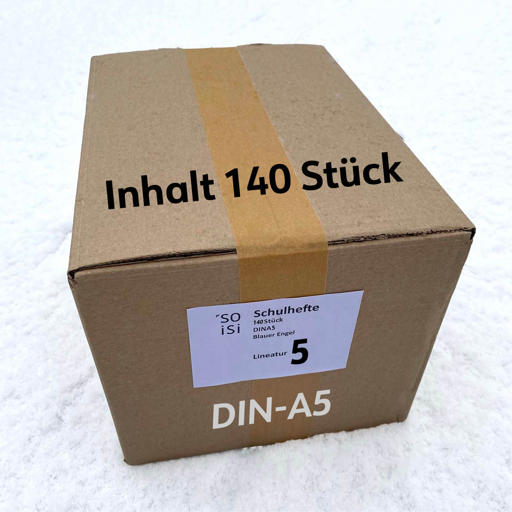 Lineatur 5 (kariert) A5, Karton