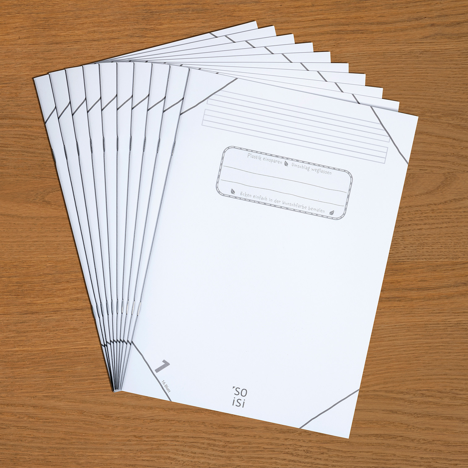 Lineatur 1 (Schreibheft für Klasse 1) A4, Bündel