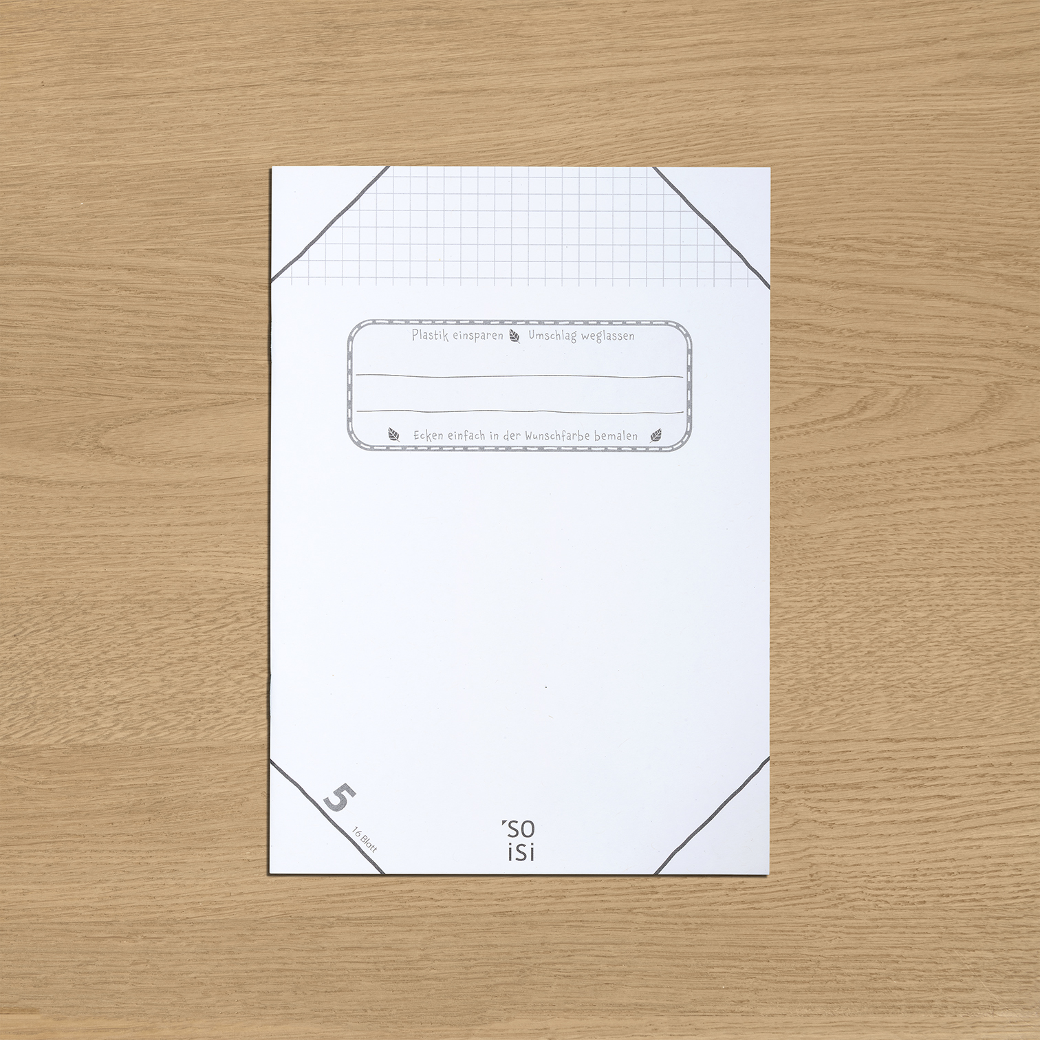 Lineatur 5 (kariert) DIN-A5, VE10