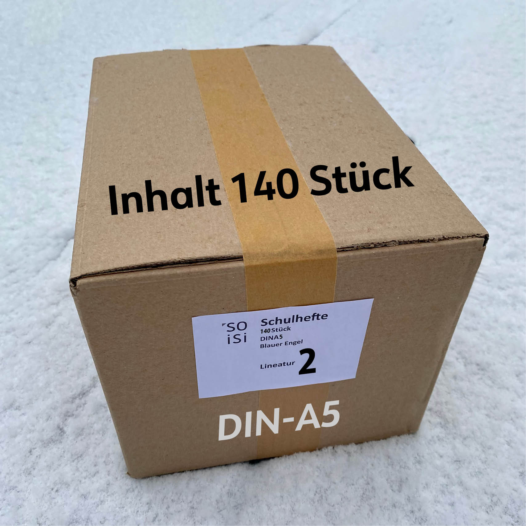 Lineatur 2 (Schreibheft für Klasse 2) A5, im Karton